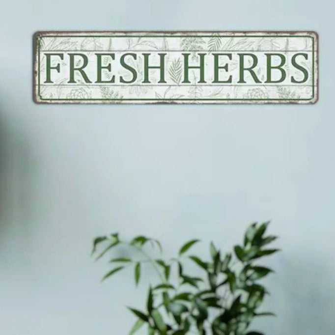 Metal Signage | Fresh Herbs