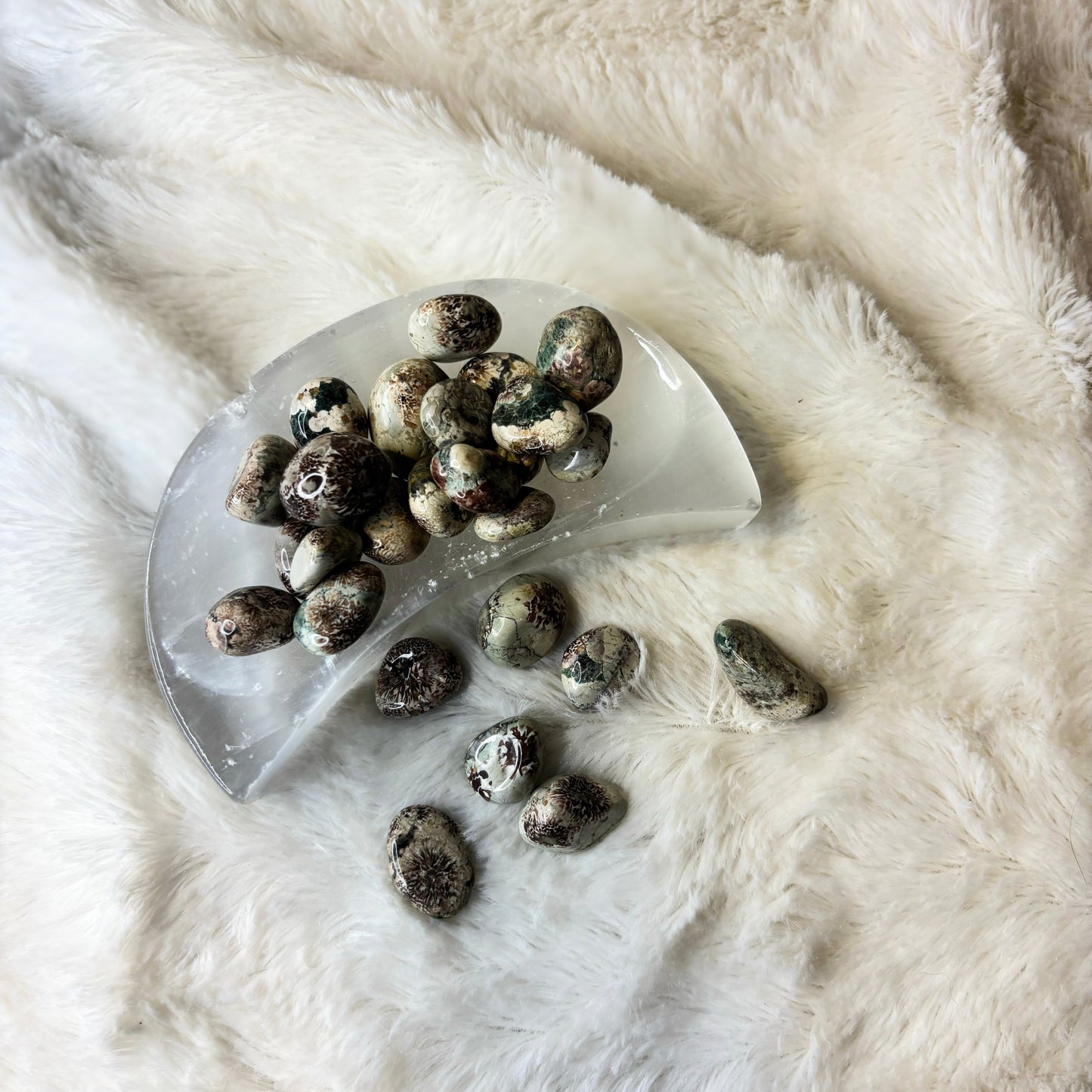 Stone Tumbled | Sakura Jasper Mini | 4 Pieces