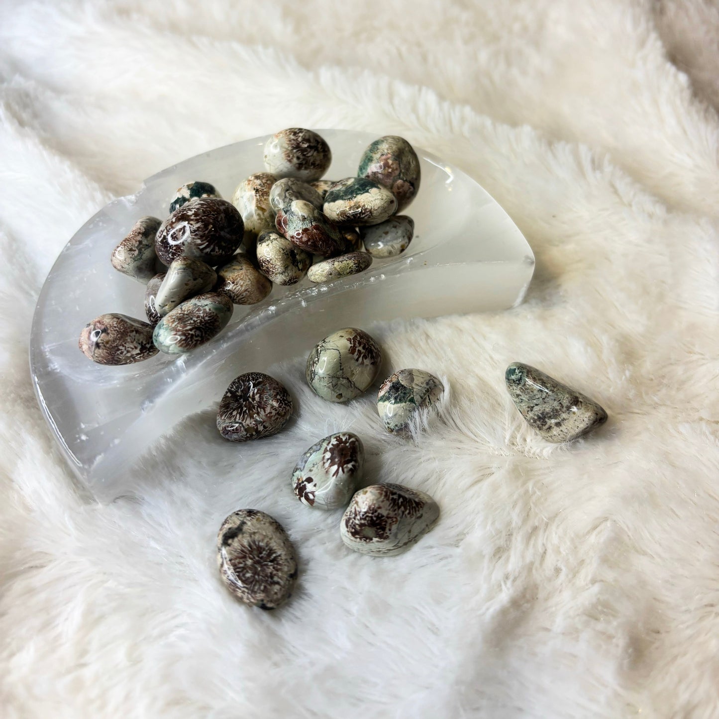Stone Tumbled | Sakura Jasper Mini | 4 Pieces