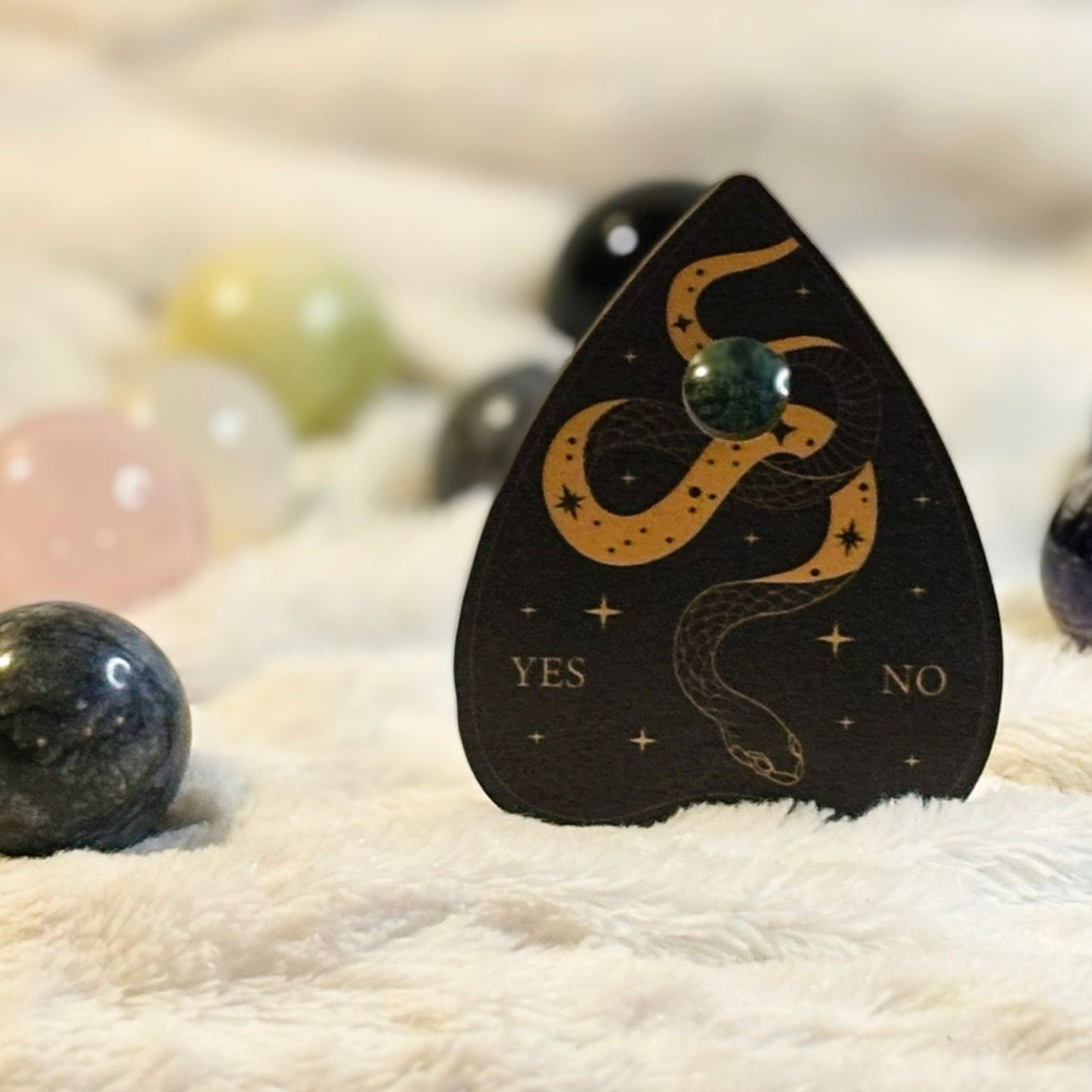 Crystal Sphere + Planchette Holder Duo