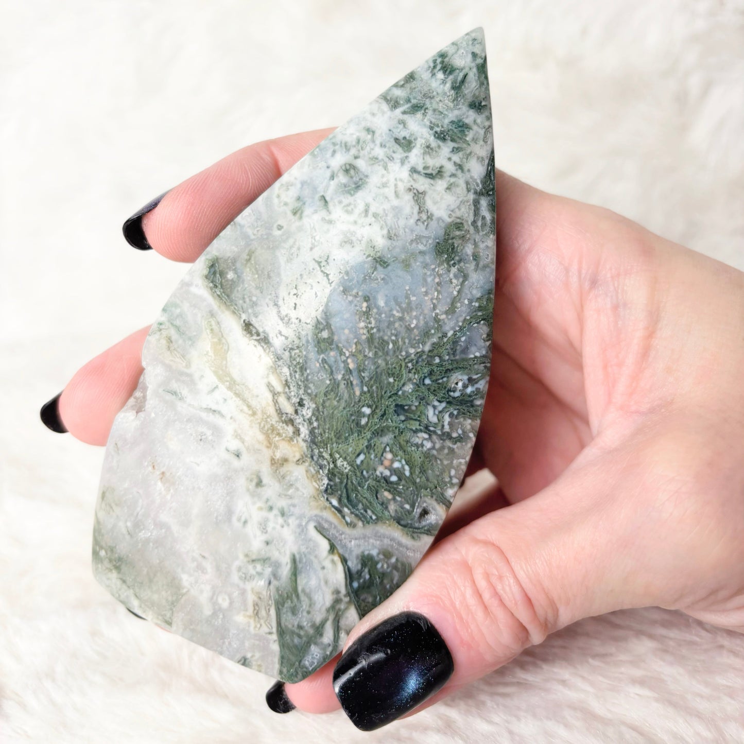 Flame | Moss Agate Geode
