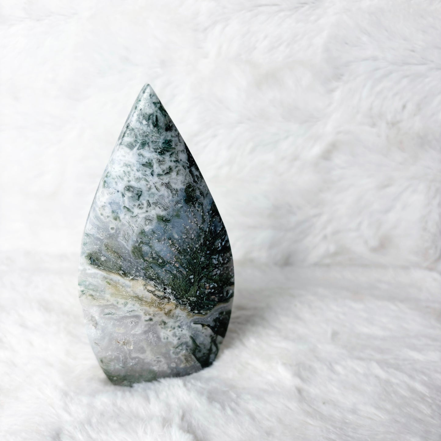 Flame | Moss Agate Geode