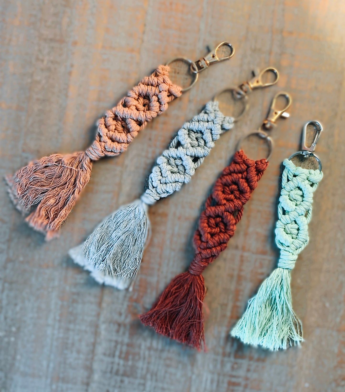 Braided Macrame Keychains