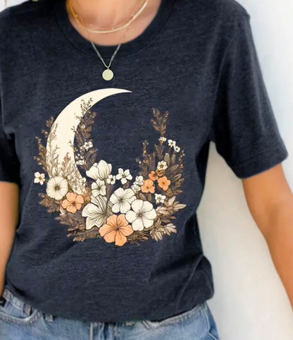 Floral Moon T-Shirt