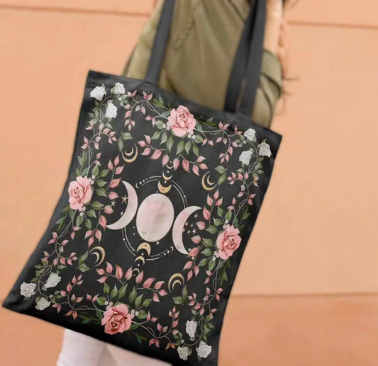 Rosey Moon Tote Bag