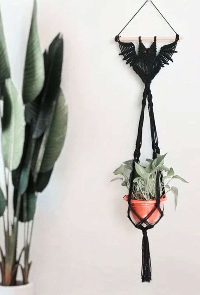 Macrame Bat Plant Hanger