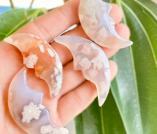 Flower Agate Moon