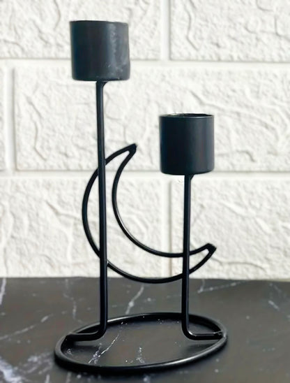 Crescent Moon Dual Candle Holder