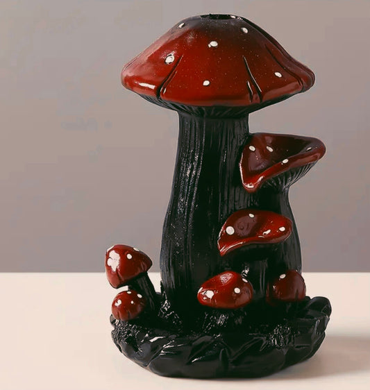 Backflow Dark Mushroom Incense Burner