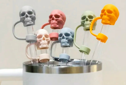 Skull Straw Toppers