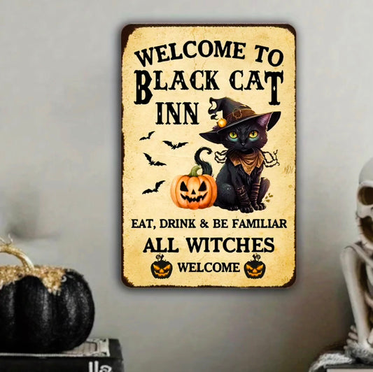 Metal Signage: Black Cat Inn