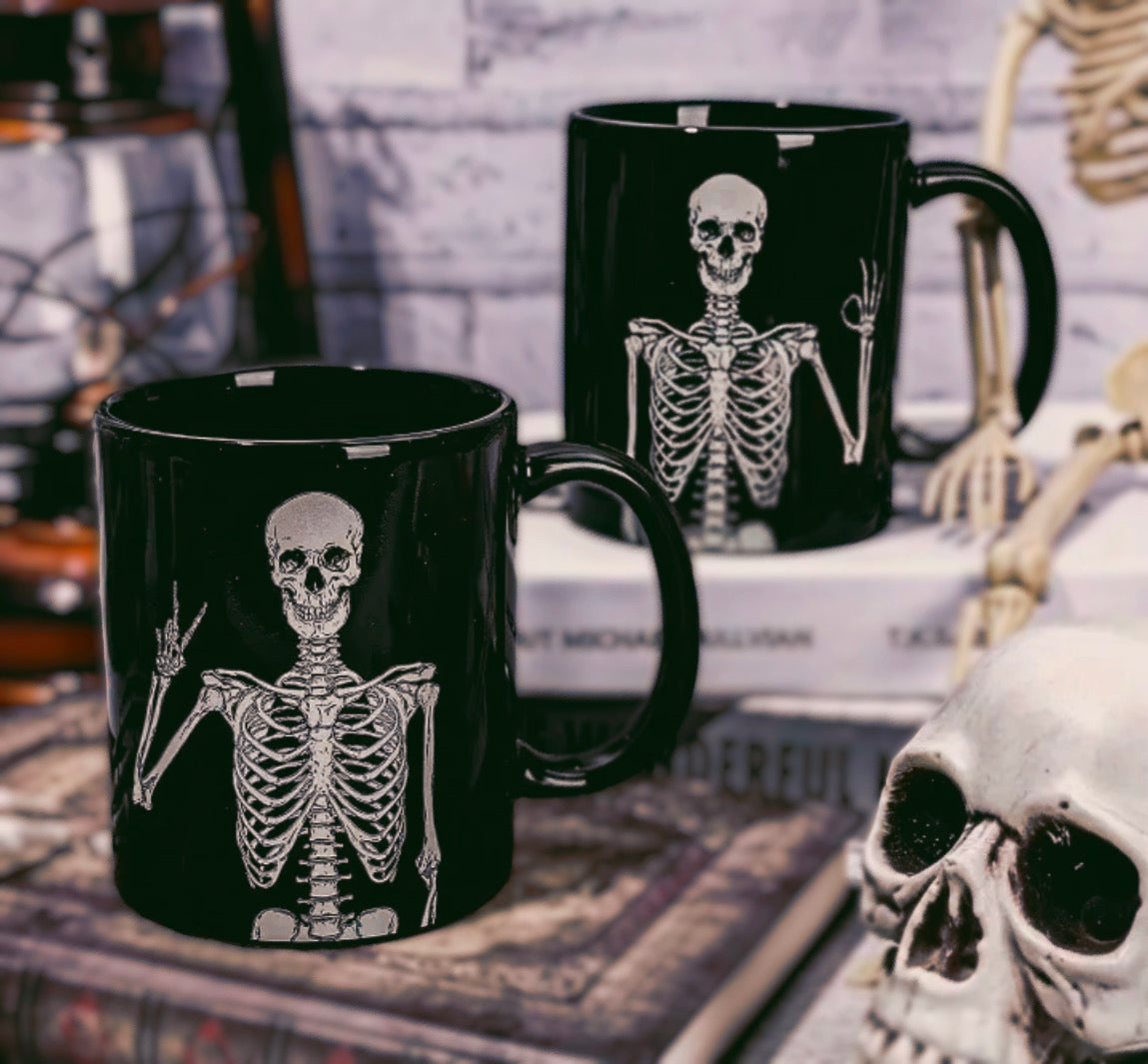 Skeleton Friends Mug