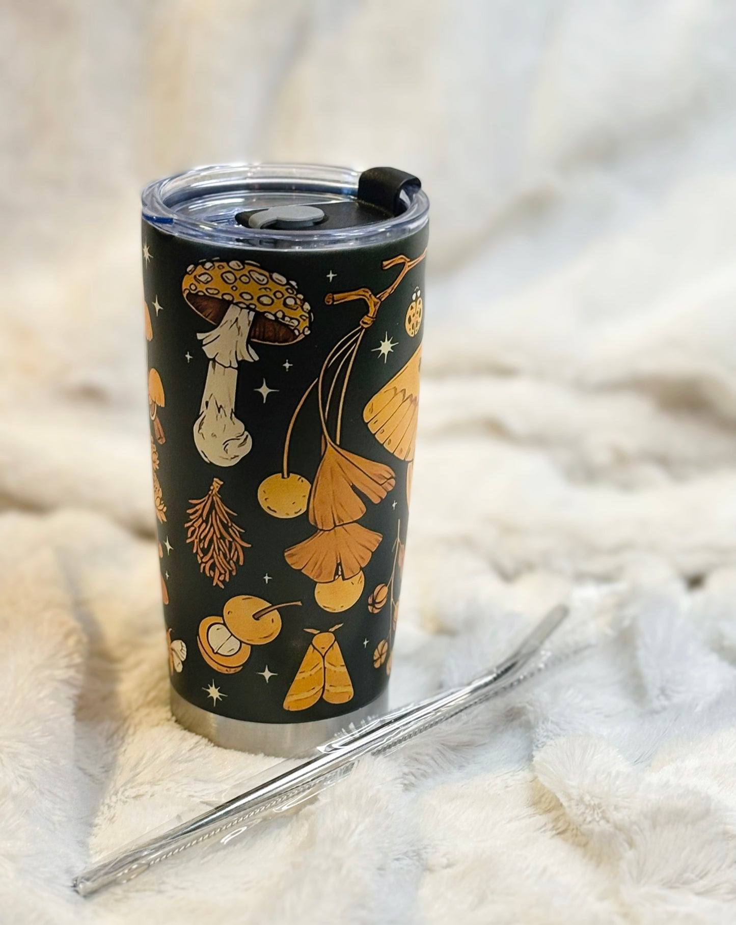 Vintage Moth Tumbler