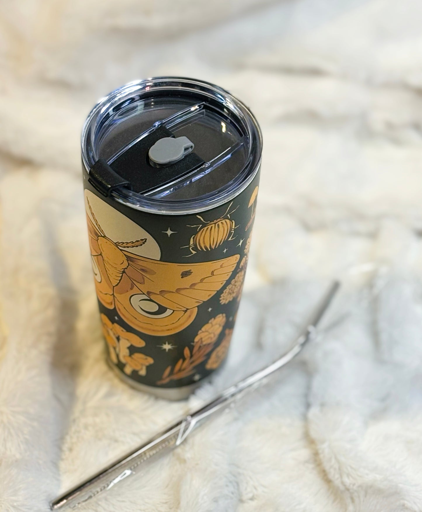 Vintage Moth Tumbler