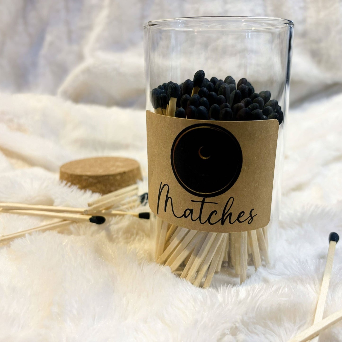 Matches + Refillable Glass Jar