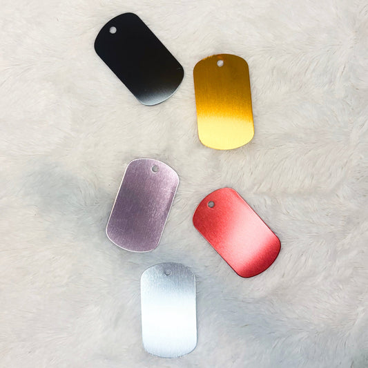 "Black Aluminum Dog Tag"