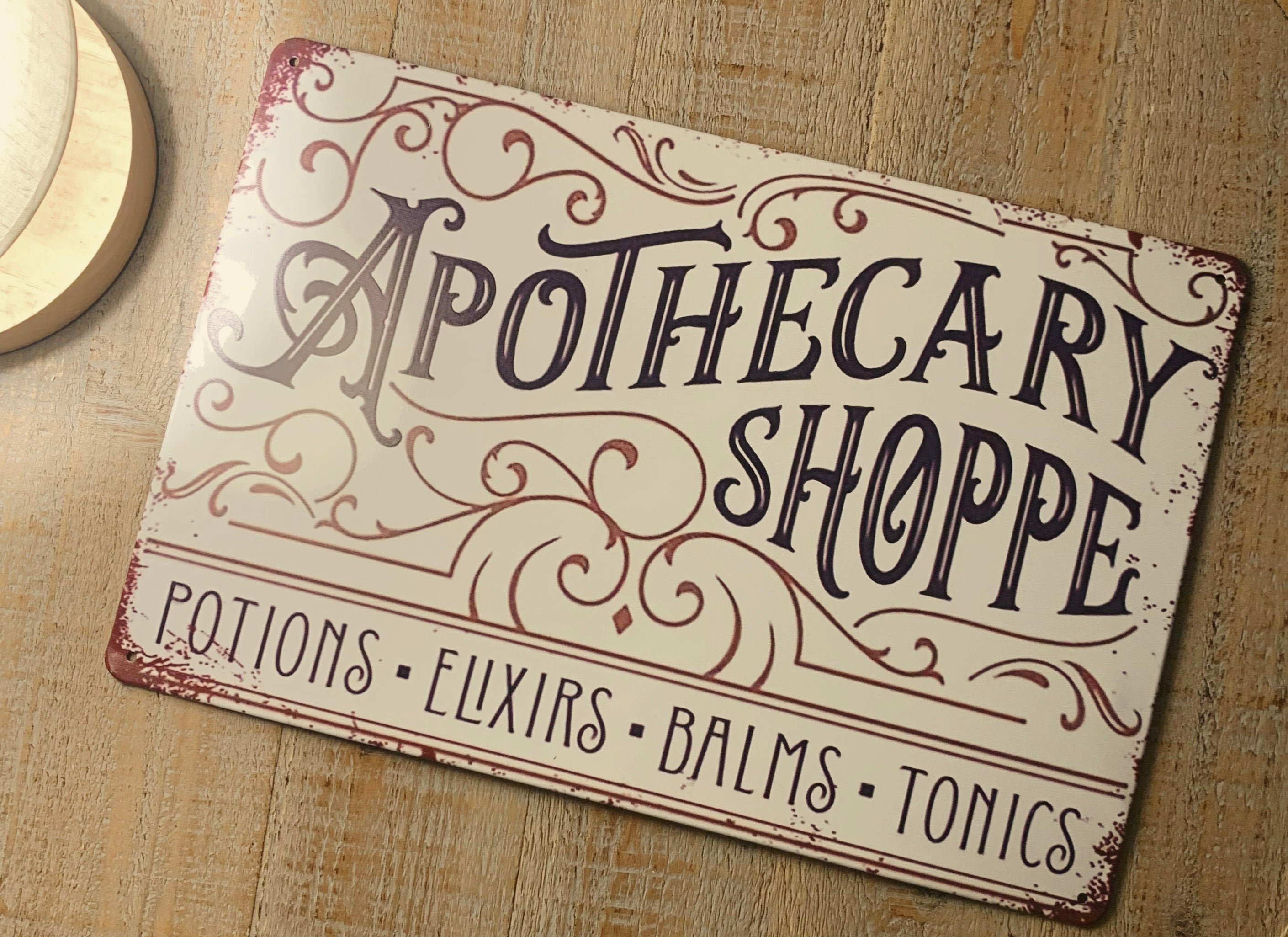 Metal Signage: Apothecary Shoppe – The Green Witches Shoppe