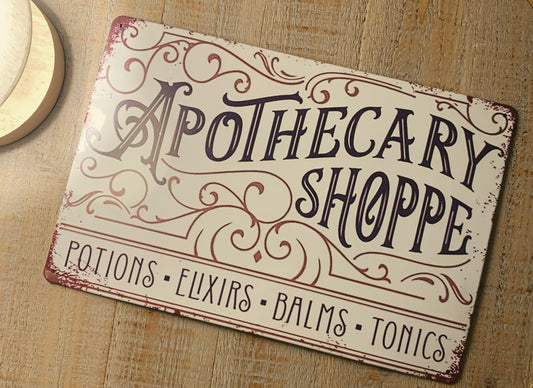 Metal Signage: Apothecary Shoppe