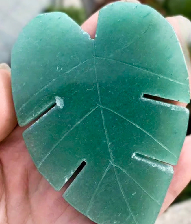 Monstera Leaf-Shaped Stones