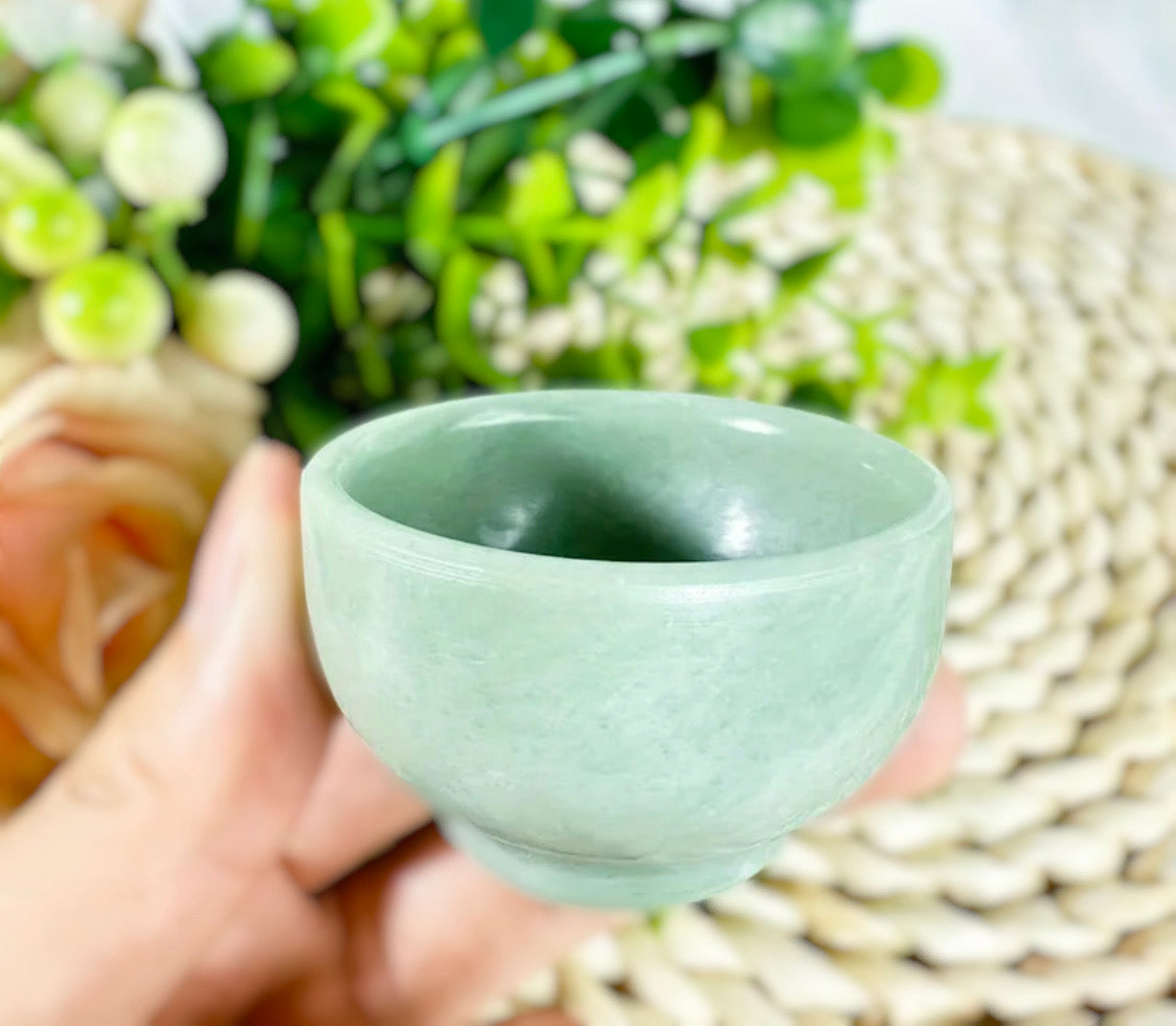 Small Natural Jade Stone Bowl