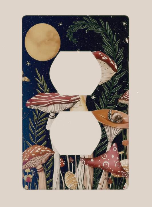 Couverture de prise murale Vintage Forest Night