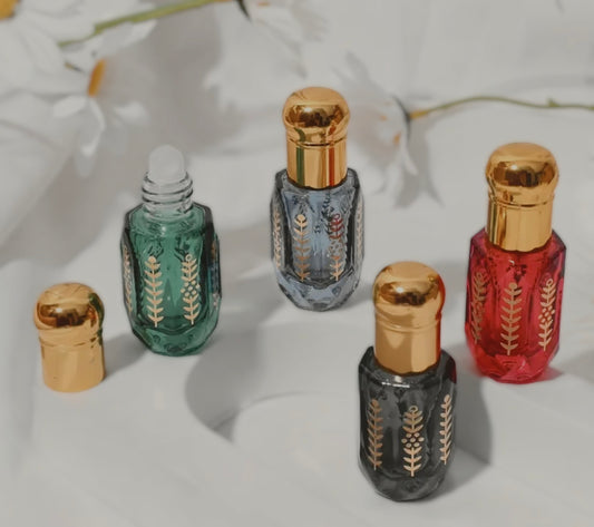 Vintage-Style Essential Oil Roller Bottles