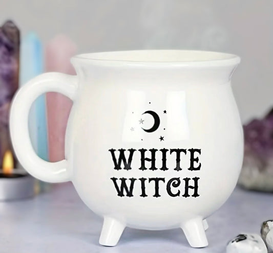 White Witch Cauldron Mug