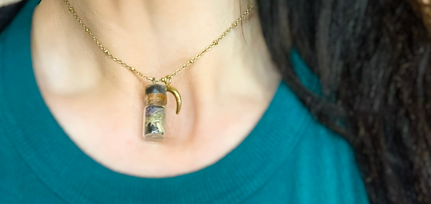 Spell Jar Necklace Pendants