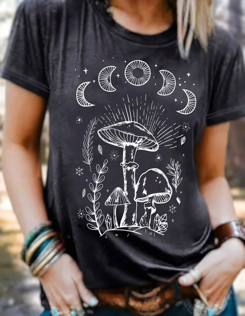 Camiseta Boho Hongos