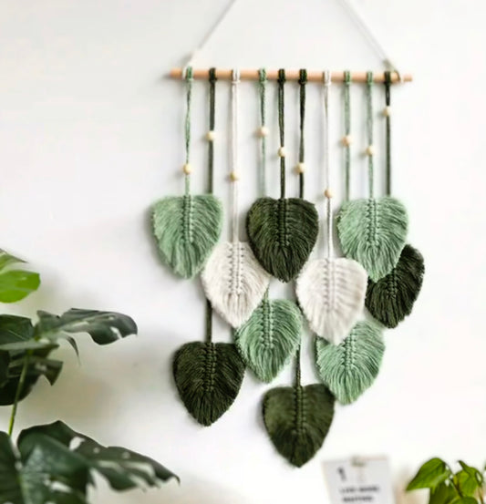 Macrame Leaves Wall Hanging