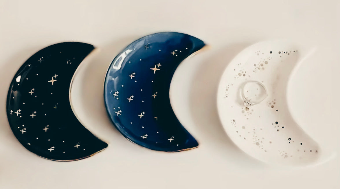 Crescent Moon Jewelry Dish