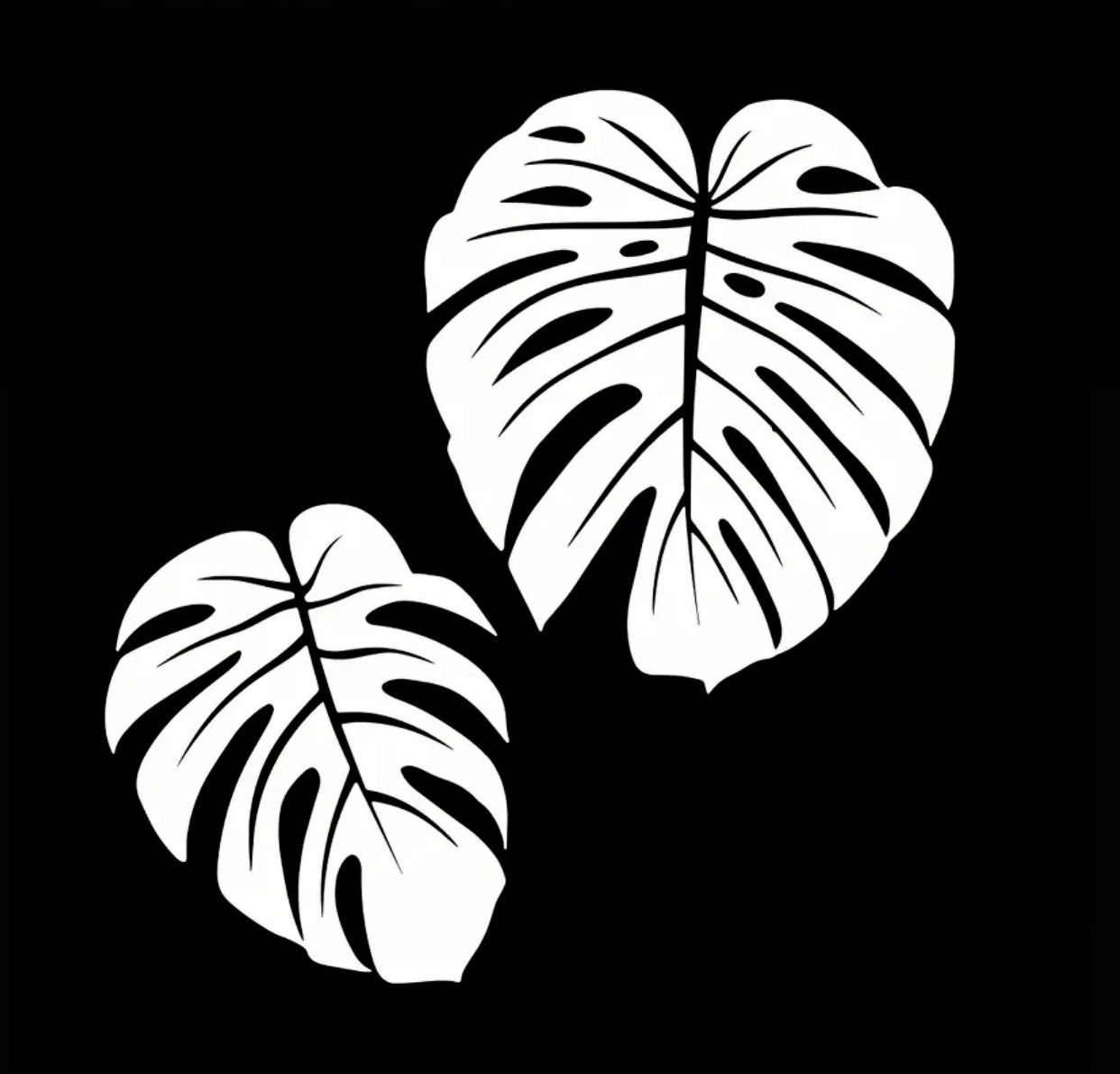 Monstera Leaves Sticker