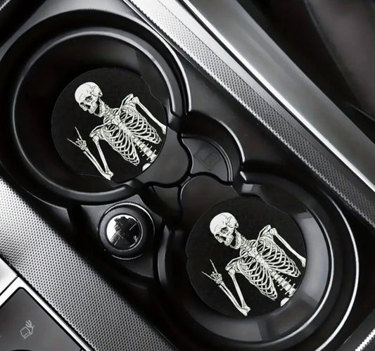 Car Coasters-Skeleton (Set of 2)