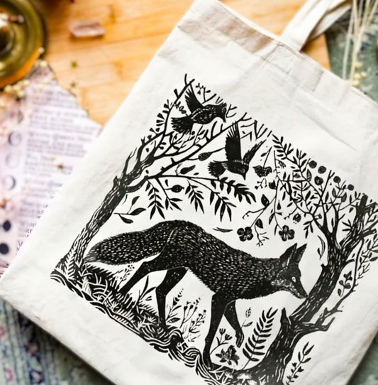 Forest Fox Tote Bag