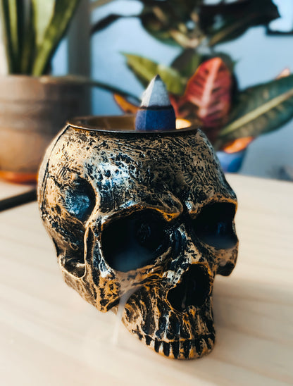 Backflow Skull Incense Burner